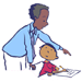 teacher and boy